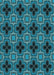 Patterned Blue Rug, pat2901lblu