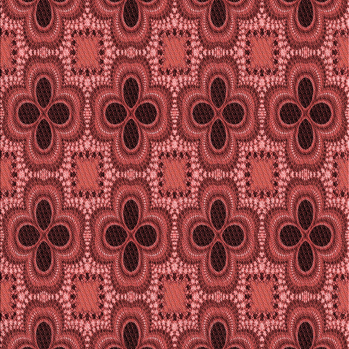 Patterned Cranberry Red Rug, pat2901rd