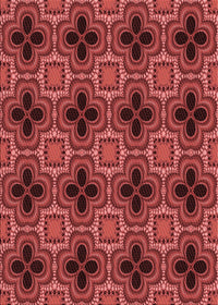 Machine Washable Transitional Cranberry Red Rug, wshpat2901rd