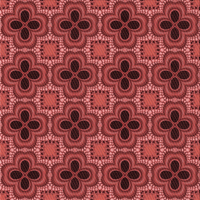 Round Patterned Cranberry Red Rug, pat2901rd