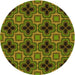 Square Machine Washable Transitional Pistachio Green Rug in a Living Room, wshpat2901yw