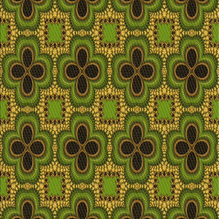 Patterned Pistachio Green Rug, pat2901yw