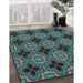 Machine Washable Transitional Charcoal Black Rug in a Family Room, wshpat2901