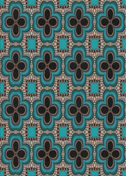 Patterned Charcoal Black Novelty Rug, pat2901