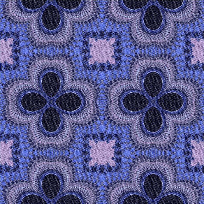 Round Patterned Medium Slate Blue Rug, pat2902blu