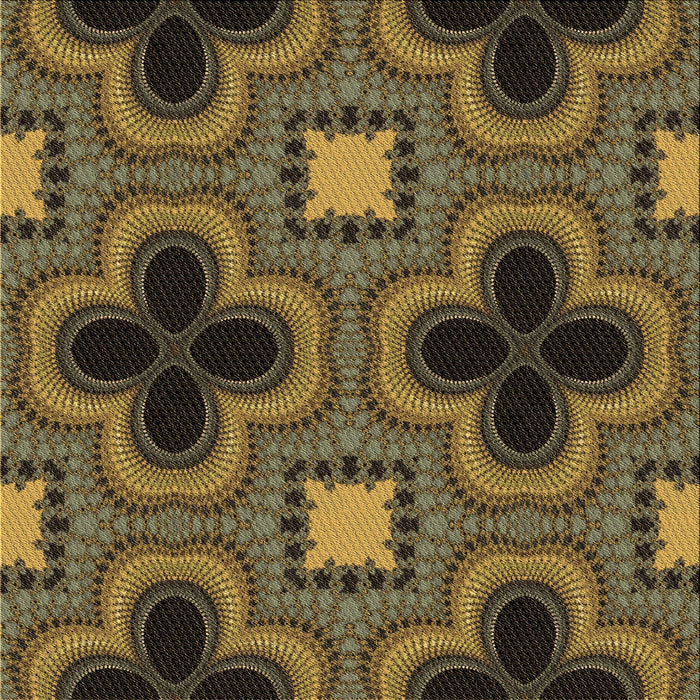 Round Machine Washable Transitional Chocolate Brown Rug, wshpat2902brn