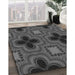 Patterned Platinum Gray Rug in Family Room, pat2902gry