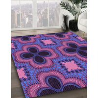 Patterned Purple Rug, pat2902pur