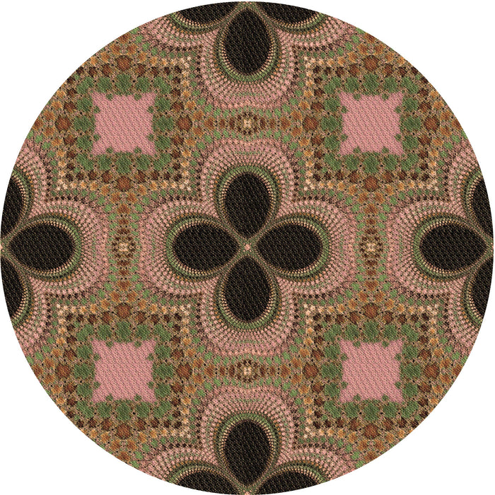 Square Machine Washable Transitional Bronze Brown Rug in a Living Room, wshpat2903brn