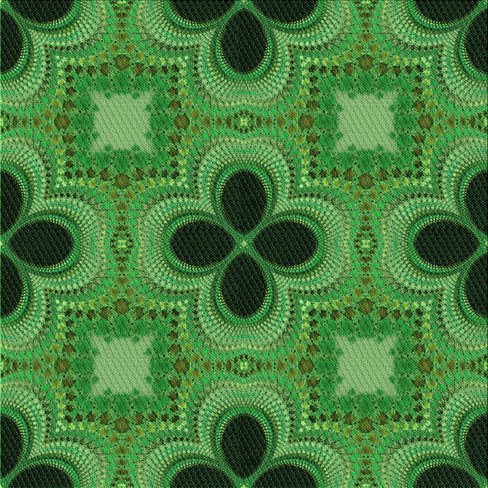 Round Machine Washable Transitional Deep Emerald Green Rug, wshpat2903grn