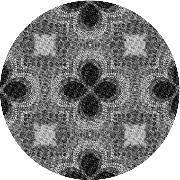 Square Machine Washable Transitional Dark Gray Black Rug in a Living Room, wshpat2903gry