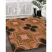 Machine Washable Transitional Orange Rug in a Family Room, wshpat2903org