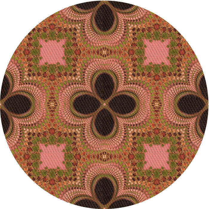 Square Machine Washable Transitional Orange Rug in a Living Room, wshpat2903org