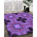 Machine Washable Transitional Bright Purple Rug in a Family Room, wshpat2903pur