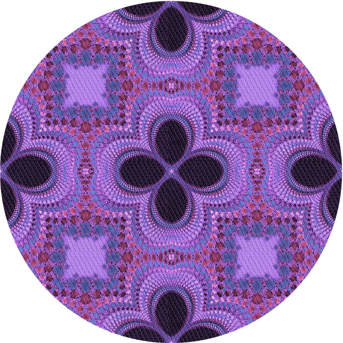 Square Machine Washable Transitional Bright Purple Rug in a Living Room, wshpat2903pur