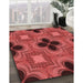 Machine Washable Transitional Red Rug in a Family Room, wshpat2903rd