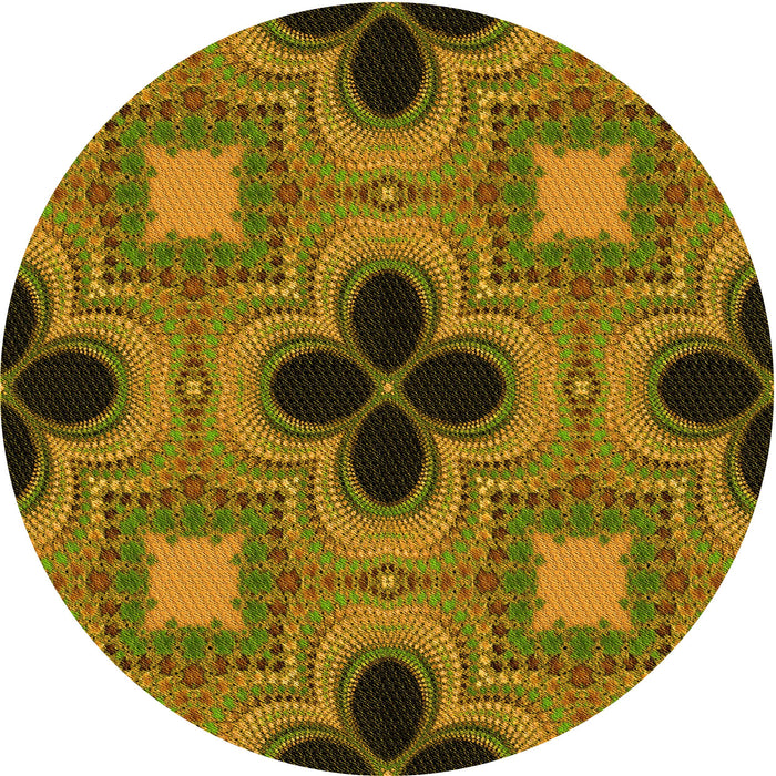 Square Machine Washable Transitional Dark Bronze Brown Rug in a Living Room, wshpat2903yw