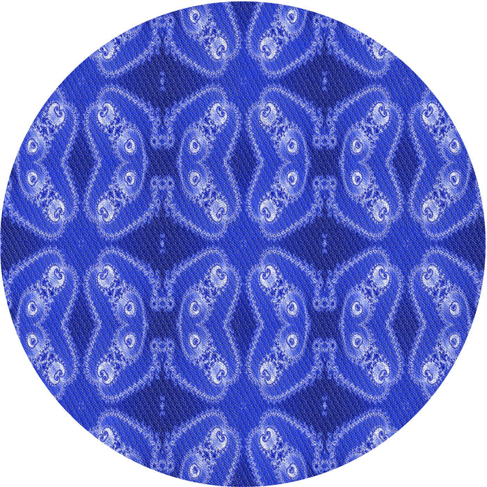 Square Machine Washable Transitional Light Slate Blue Rug in a Living Room, wshpat2904blu