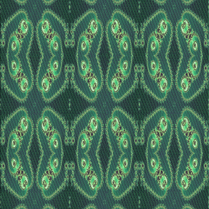 Patterned Dark Blue Grey Blue Rug, pat2904grn