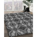 Patterned Gunmetal Gray Rug in Family Room, pat2904gry