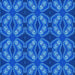 Round Patterned Blue Rug, pat2904lblu