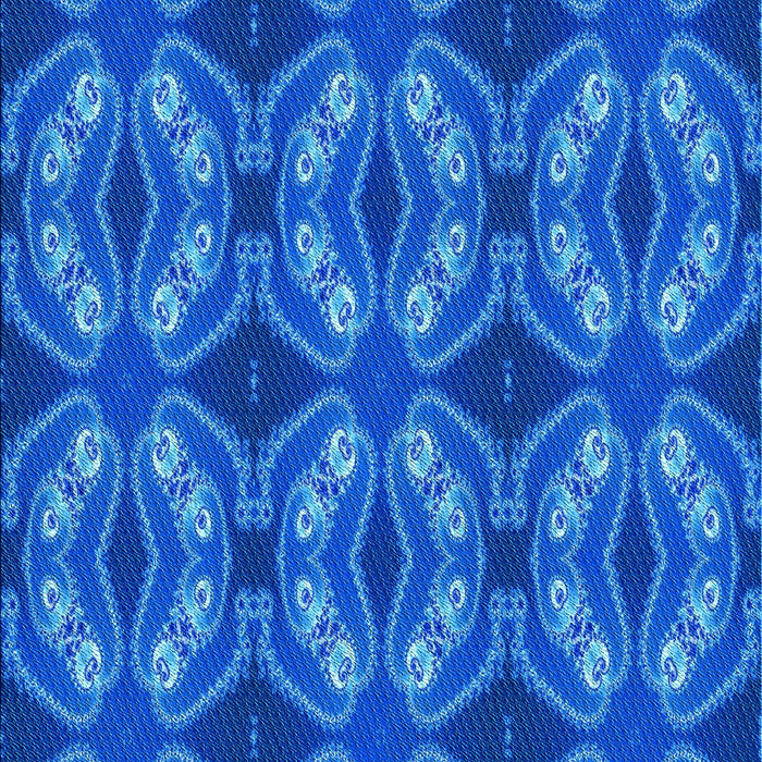 Patterned Blue Rug, pat2904lblu