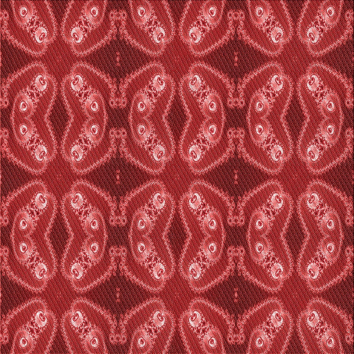 Round Patterned Red Rug, pat2904rd