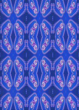 Patterned Sky Blue Novelty Rug, pat2904