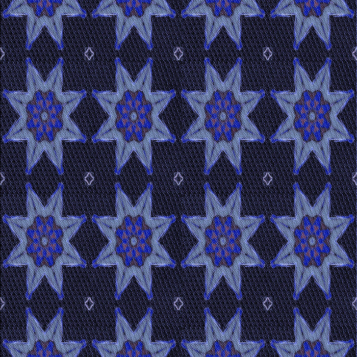 Patterned Night Blue Rug, pat2905blu