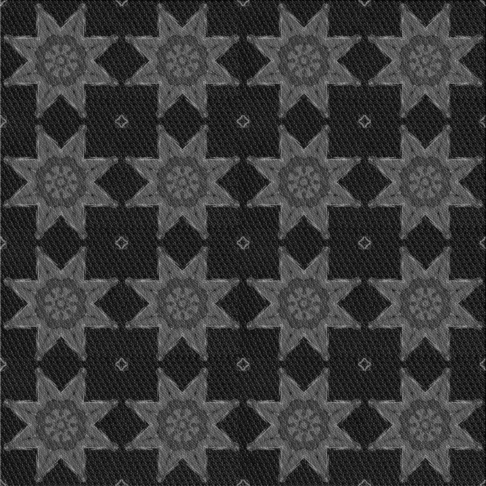 Round Machine Washable Transitional Midnight Gray Rug, wshpat2905gry