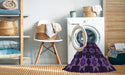 Machine Washable Transitional Deep Purple Rug in a Washing Machine, wshpat2905pur