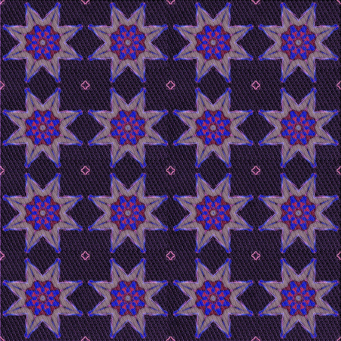 Round Machine Washable Transitional Deep Purple Rug, wshpat2905pur