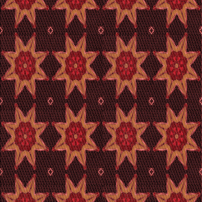 Patterned Red Rug, pat2905rd