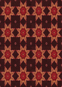 Machine Washable Transitional Red Rug, wshpat2905rd