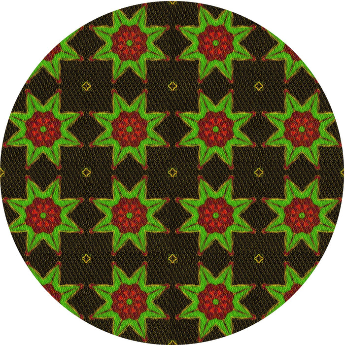 Square Machine Washable Transitional Night Red Rug in a Living Room, wshpat2905yw