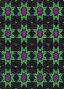 Patterned Pine Green Novelty Rug, pat2905