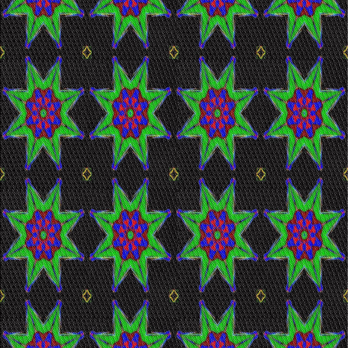 Patterned Pine Green Novelty Rug, pat2905