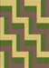 Patterned Green Rug, pat2906brn