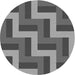 Square Patterned Gray Rug, pat2906gry