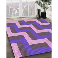 Patterned Amethyst Purple Rug, pat2906pur