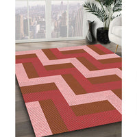 Patterned Red Rug, pat2906rd