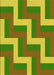 Patterned Pistachio Green Rug, pat2906yw