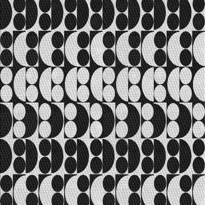 Patterned Midnight Gray Rug, pat2907gry