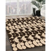 Machine Washable Transitional Black Brown Rug in a Family Room, wshpat2907org