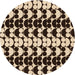 Square Machine Washable Transitional Black Brown Rug in a Living Room, wshpat2907org