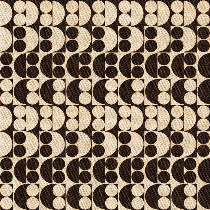 Round Machine Washable Transitional Black Brown Rug, wshpat2907org