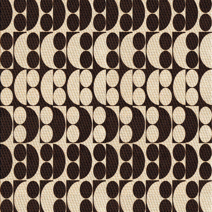 Patterned Black Brown Rug, pat2907org