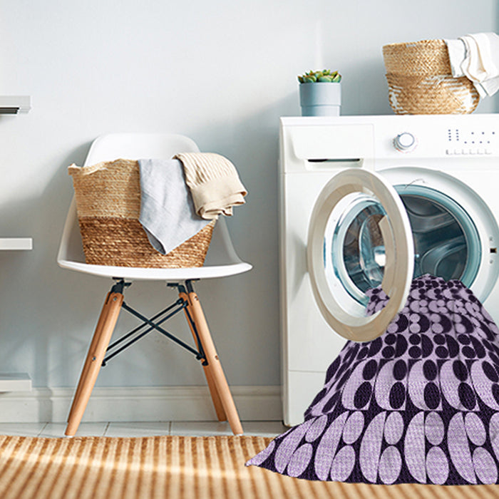 Machine Washable Transitional Blossom Pink Rug in a Washing Machine, wshpat2907pur