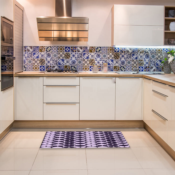 Patterned Blossom Pink Rug in a Kitchen, pat2907pur