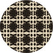 Square Patterned Light French Beige Brown Rug, pat2908brn